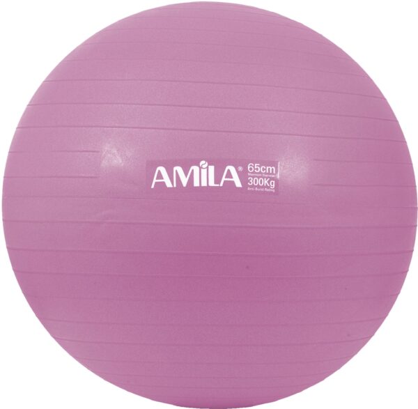 AMILA Μπάλα Γυμναστικής AMILA GYMBALL 65cm Ροζ Bulk 48439