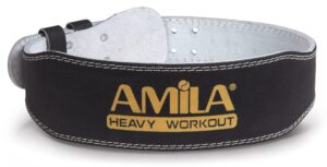 AMILA Ζώνη Άρσης Βαρών Δερμάτινη Μαύρη C Quality S 83336