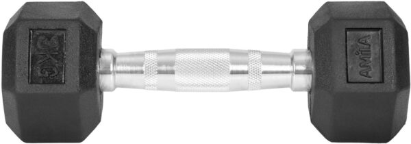 AMILA Αλτήρας Εξάγωνος Rubber Cover Class A - 3,0Kg 84764 - Image 2