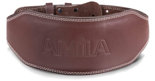 AMILA Ζώνη Άρσης Βαρών AMILA Δερμάτινη Καφέ B Quality M 94921