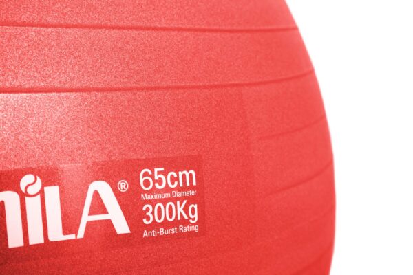 AMILA Μπάλα γυμναστικής AMILA GYMBALL 75cm Κόκκινη 95866 - Image 2
