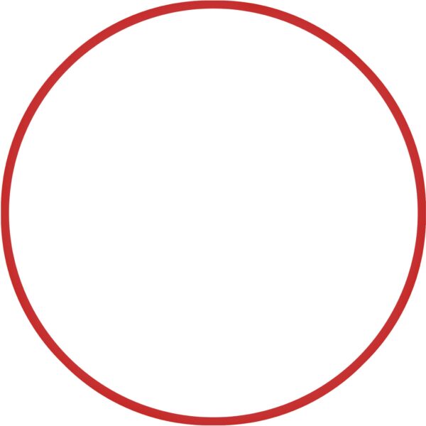 AMILA Χούλα-Χουπ HQ 60cm - Φ19mm - 230gr, Κόκκινο 98803
