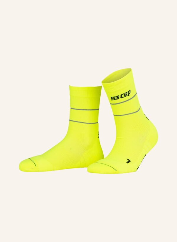 CEP reflective mid cut Κάλτσες, neon yellow, Γυναικείες - Image 3