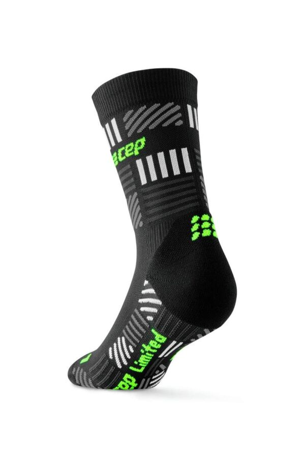 CEP the run limited 2024.2 Κάλτσες, mid cut, Μαύρο/neon yellow, Ανδρικές - Image 2