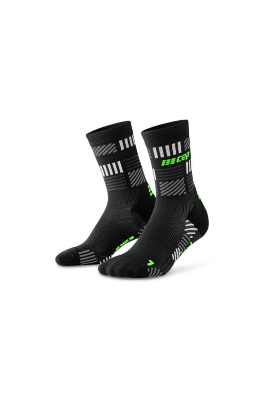 CEP the run limited 2024.2 Κάλτσες, mid cut, Μαύρο/neon yellow, Ανδρικές