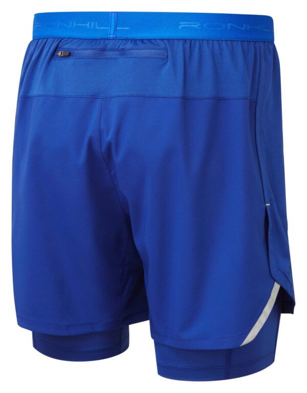 Ronhill Men's Tech 5" Twin Short Ocean/Citrus - Image 14