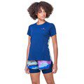 Ronhill Wmn's Tech Race S/S Tee Dark Navy/Honeydew - Image 3