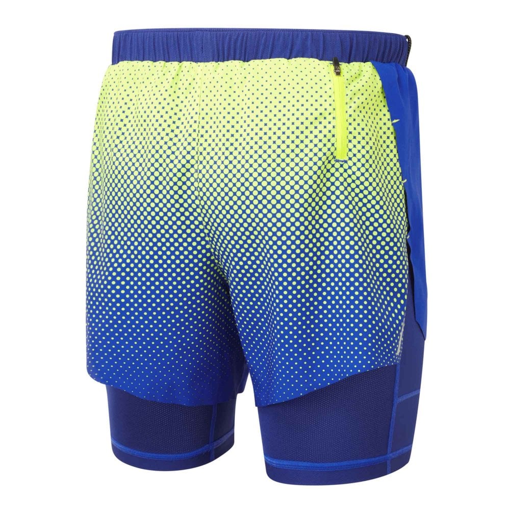 Ronhill Men's Tech Race Twin Short Azurite/Citrus Fade