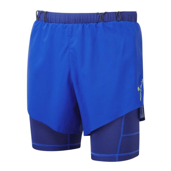 Ronhill Men's Tech Race Twin Short Azurite/Citrus Fade