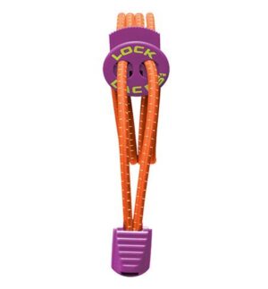 LOCK LACES  PURPLE CACTUS FLOWER TANGERINE