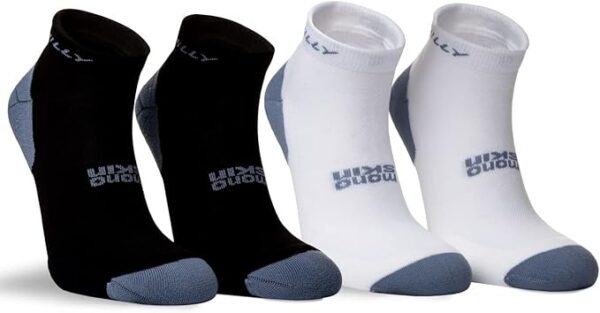 HILLY Active Quarter Min White/Black/Grey 2-Ζευγάρια