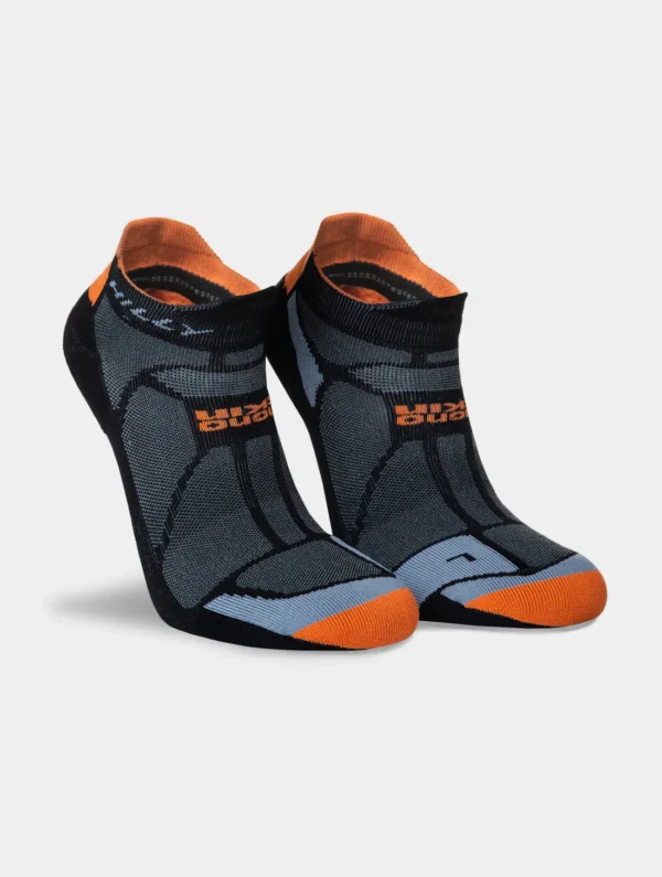 HILLY Marathon Fresh Socklet  Min Black/Orange - Image 5