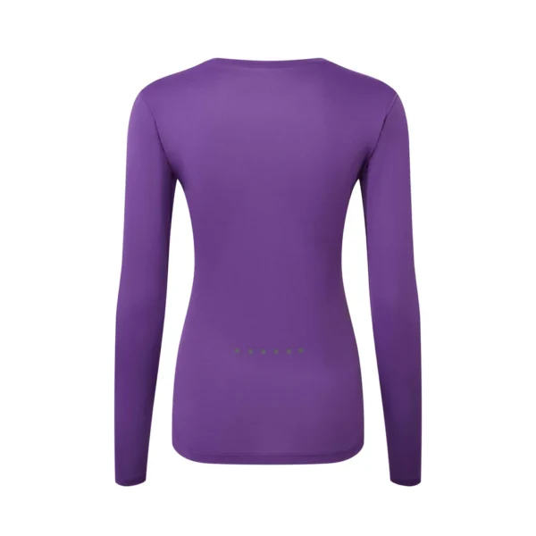 RONHILL Wmn's Core L/S Tee Regal Purple/Acid - Image 2