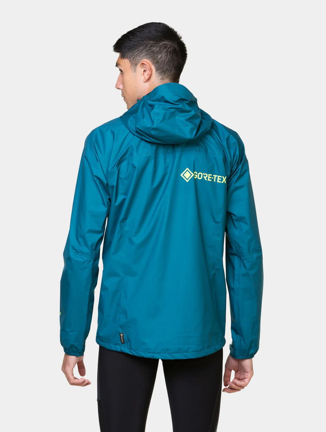 RONHILL Men's Tech Gore-Tex Mercurial Jacket Deep Teal/Acid - Image 3