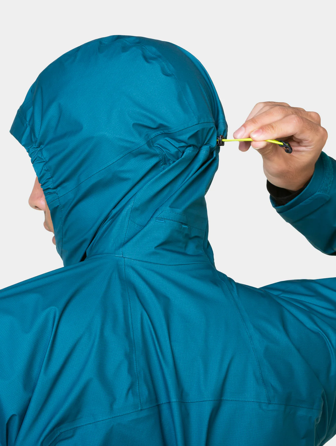 RONHILL Men's Tech Gore-Tex Mercurial Jacket Deep Teal/Acid - Image 4