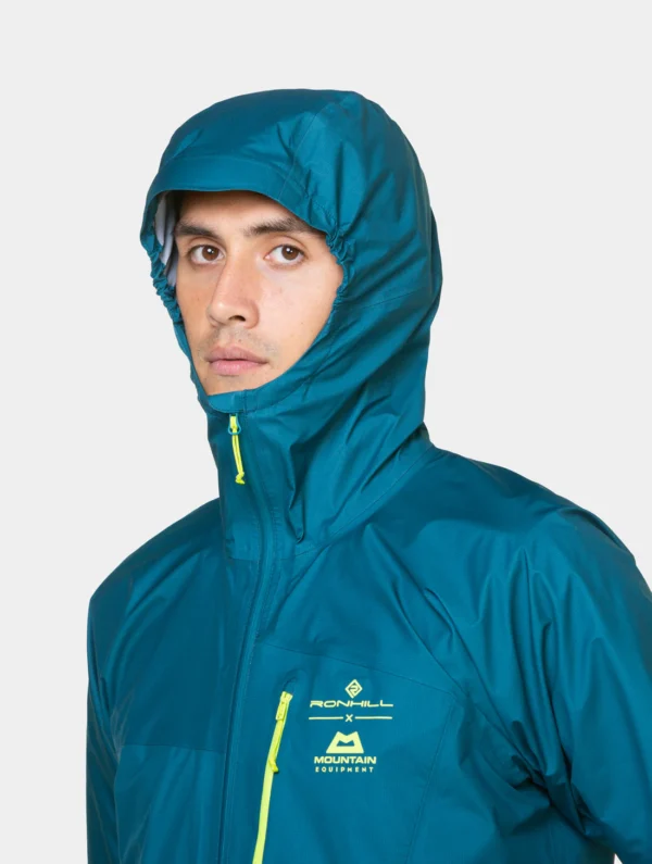 RONHILL Men's Tech Gore-Tex Mercurial Jacket Deep Teal/Acid - Image 5