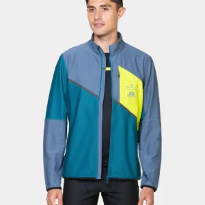 RONHILL Men's Tech Gore-Tex Windstopper Jacket Deep Teal/Lake/Acid