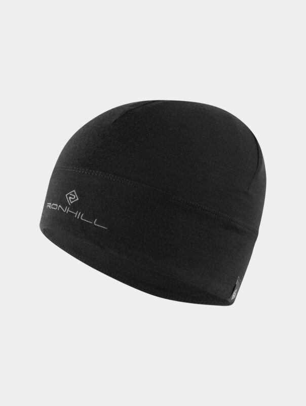 RONHILL Merino Beanie Black/Lake onesize