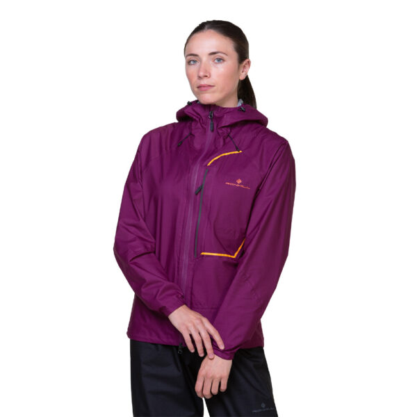 RONHILL Wmn's Tech Fortify Jacket Blackcurrant/Mango