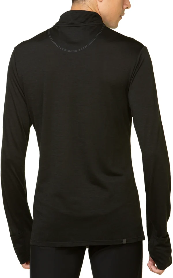 RONHILL Men's Tech Merino 1/2 Zip Black/Lake - Image 2