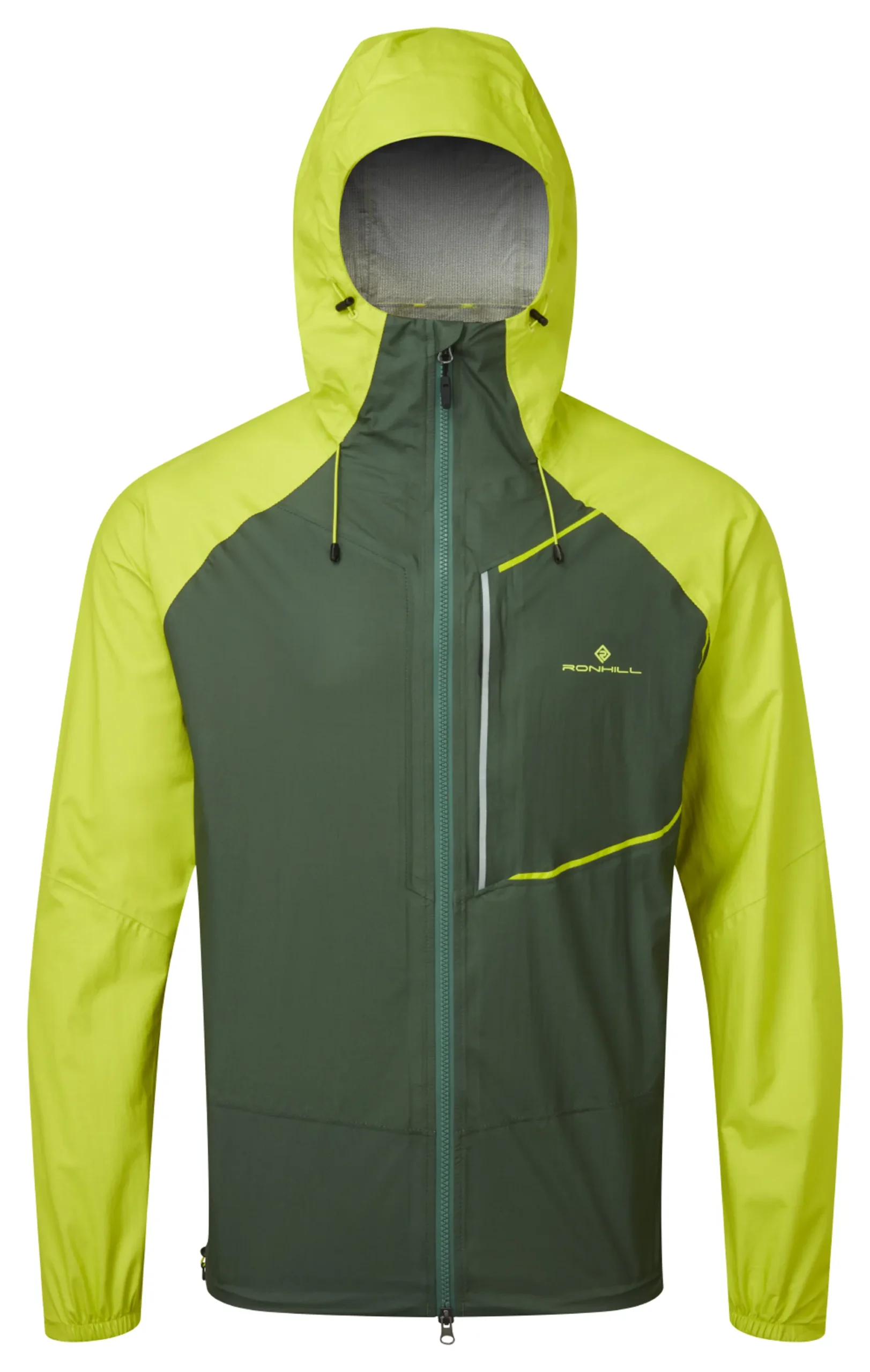 RONHILL Men's Tech Fortify Jacket Dark Sage/Acid