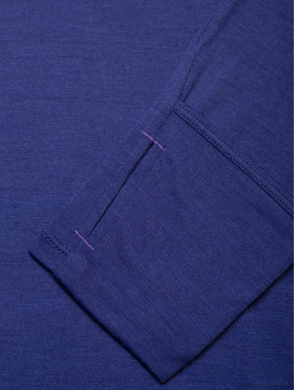 RONHILL Wmn's Tech Merino 1/2 Zip DeepOcean/RegalPurple - Image 6