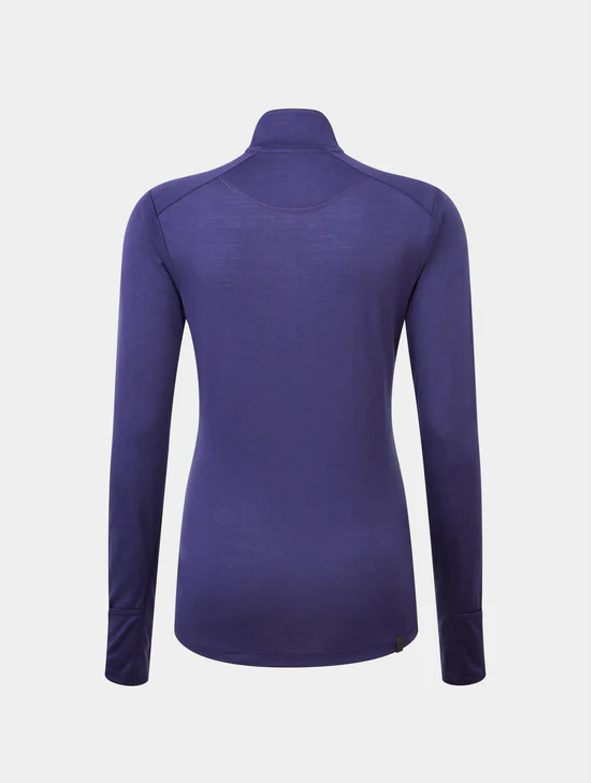 RONHILL Wmn's Tech Merino 1/2 Zip DeepOcean/RegalPurple - Image 3