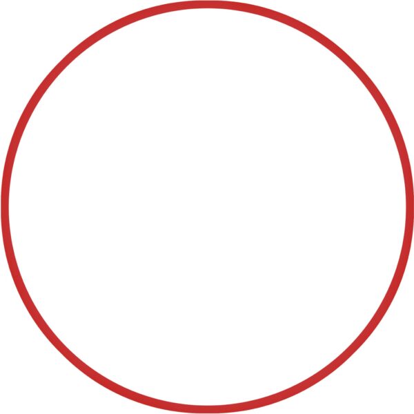 AMILA Χούλα-Χουπ 70cm - Φ19mm - 175gr, Κόκκινο 48057