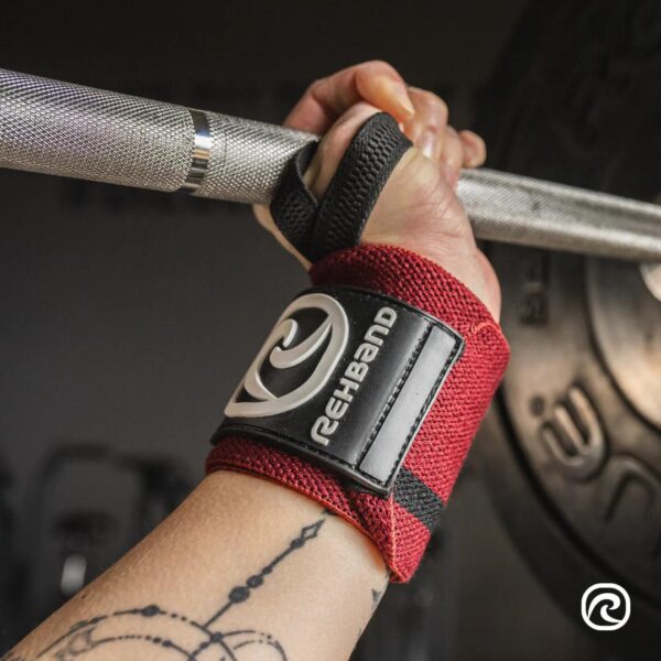 X-RX Wrist Wraps BURGANDY One Size - Image 2