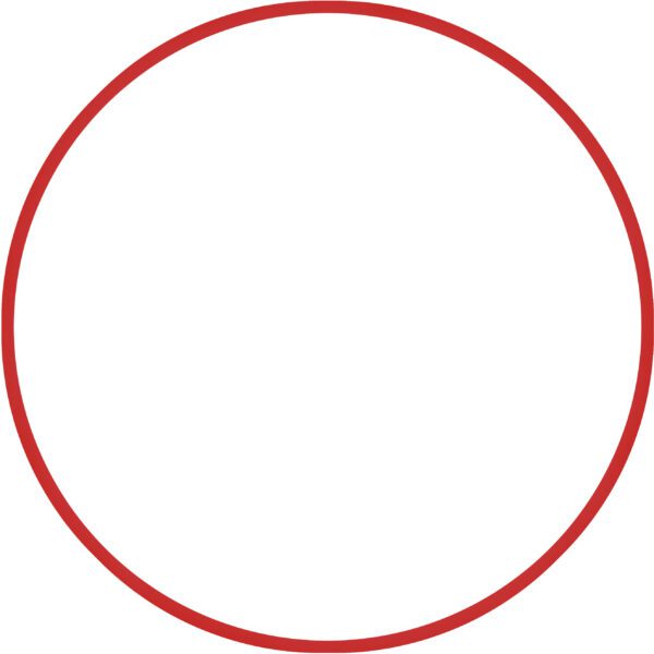 AMILA Χούλα-Χουπ 70cm - Φ19mm - 260gr, Κόκκινο 48157
