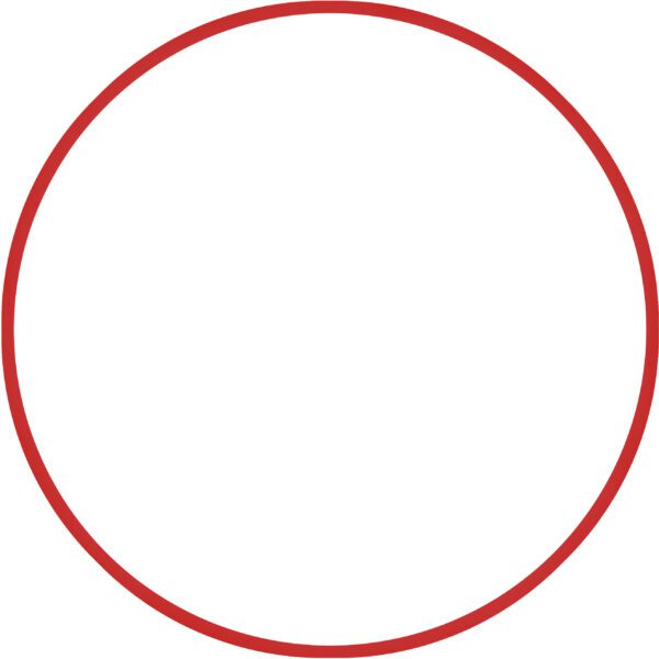 AMILA Χούλα-Χουπ 60cm - Φ18mm - 155gr, Κόκκινο 48168