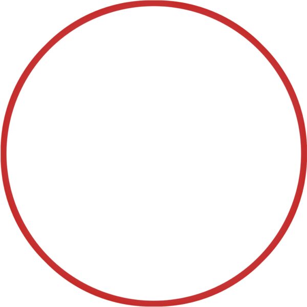 AMILA Χούλα-Χουπ 60cm - Φ18mm - 155gr, Κόκκινο 48168