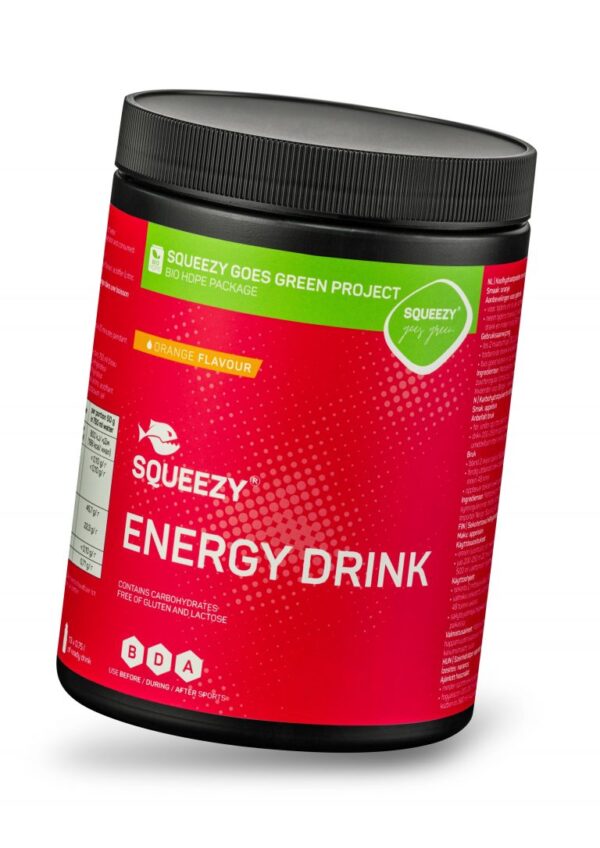 Squeezy Energy Drink 650g Orange