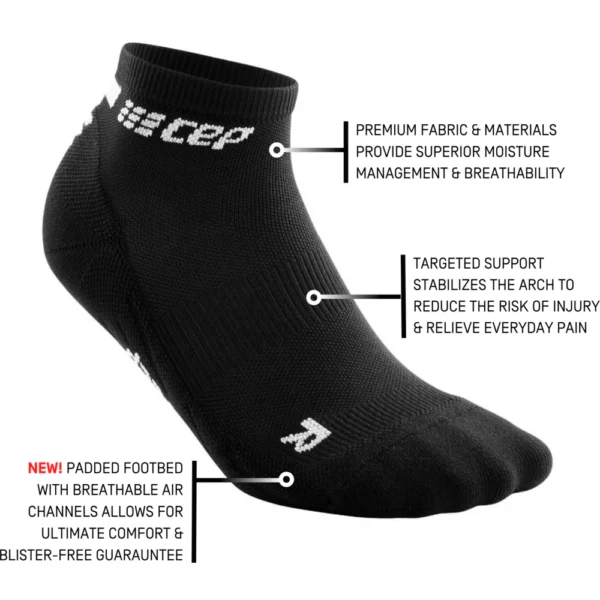 Cep the run socks, low cut, v4, black, women - Image 2