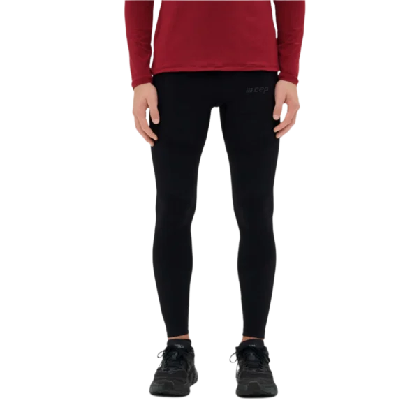Cep infrared recovery seamless tights, black, men