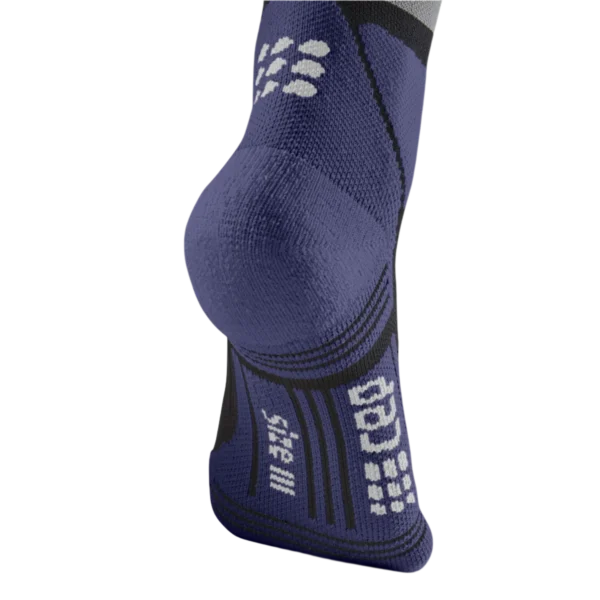 Cep max cushion socks, hiking, tall, grey/purple, women - Image 3