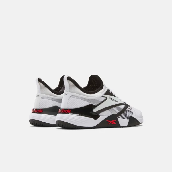 Reebok Nano Court Shoes Training Black White Red Unisex - Image 7