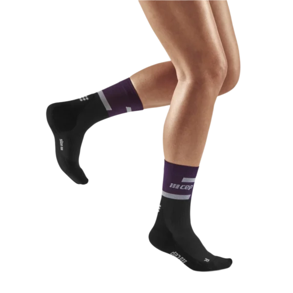 Cep the run socks, mid cut, v4, violet/black, Γυναικείες - Image 4