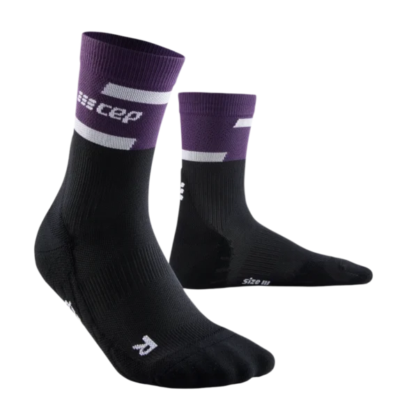 Cep the run socks, mid cut, v4, violet/black, Γυναικείες