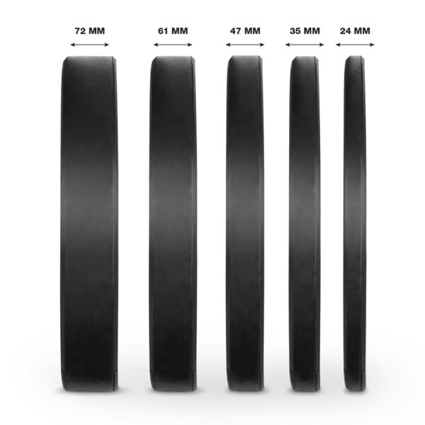 AMILA Δίσκος AMILA Black R Bumper Slim 50mm 10Kg 84832 - Image 4
