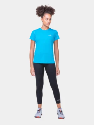 RONHILL Wmn's Core Crop Tight RH-00681 Black/Bright White