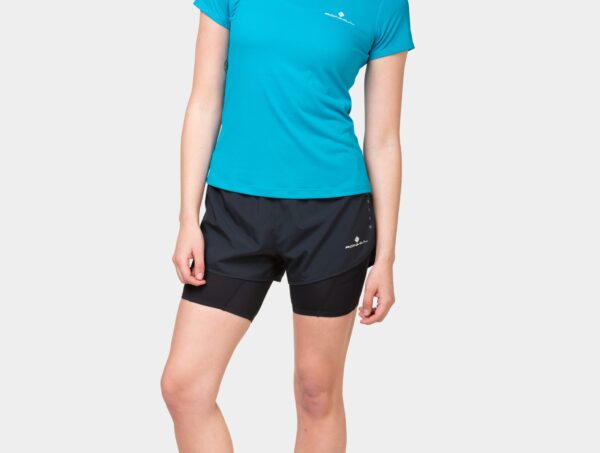 RONHILL Γυναικείο Σορτσάκι Core Twin Short Μαύρο - Image 4