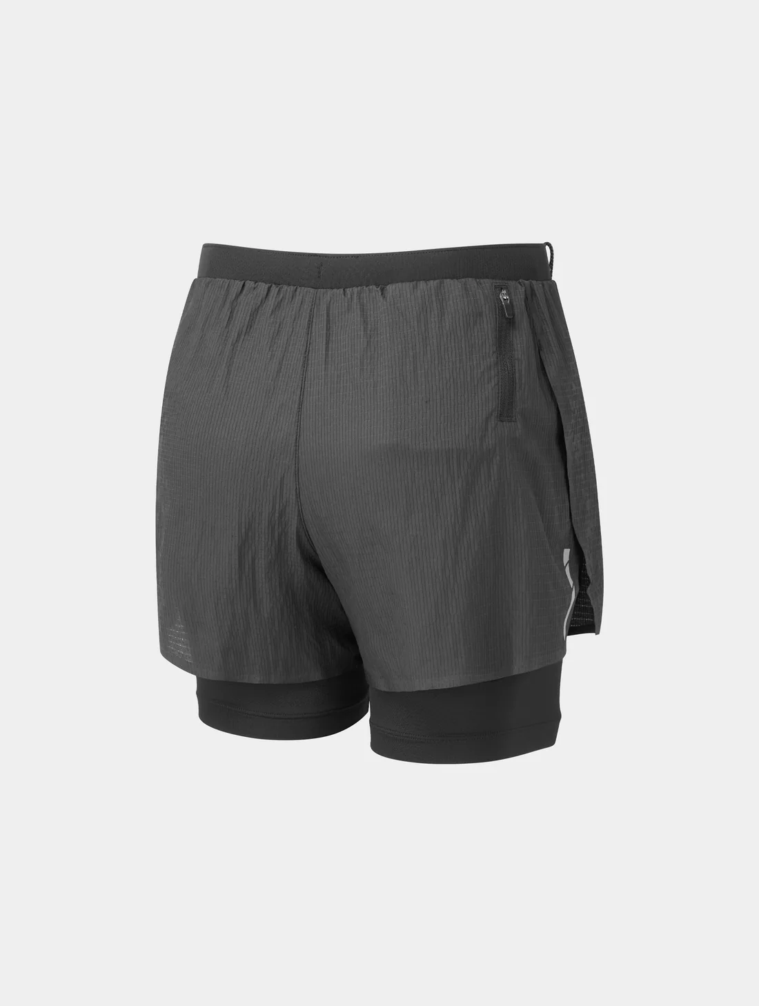 RONHILL Wmn's Tech Marathon Twin Short R009 All Black - Image 5