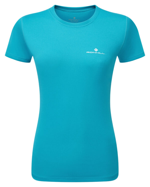RONHILL Wmn's Core S/S Tee Rh-01141 Azure/Bright White