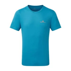 RONHILL Men's Core S/S Tee Rh-01163 Petrol/Fluo Orange