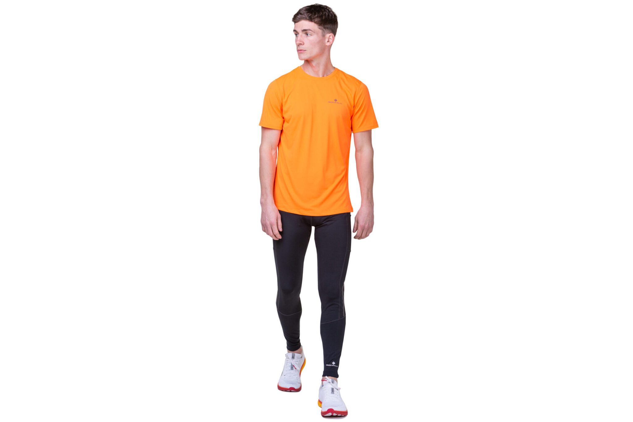 RONHILL Ανδρικό Μπλουζάκι Core S/S Tee Rh-01153 Fluo Orange/Legion - Image 5