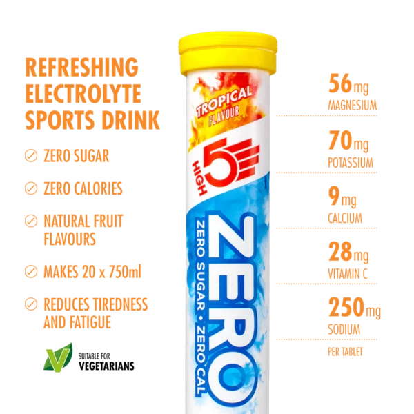 HIGH 5 Ηλεκτρολύτες SPORTS DRINK ZERO TROPICAL - Image 2