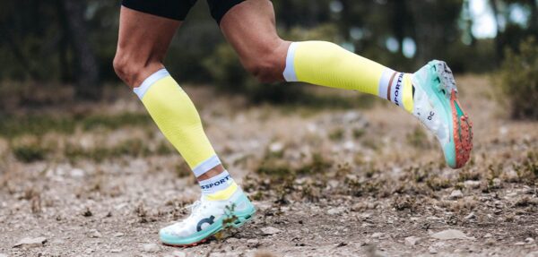 Compressport ULTRA TRAIL LOW Κάλτσες SLATE GREY / SAFRAN - Image 6