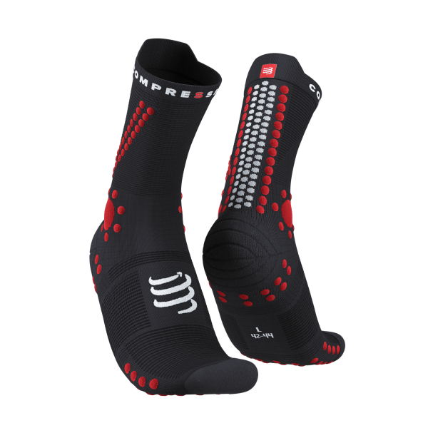 Compressport PRO RACING Κάλτσες V4.0 TRAIL BLACK/RED