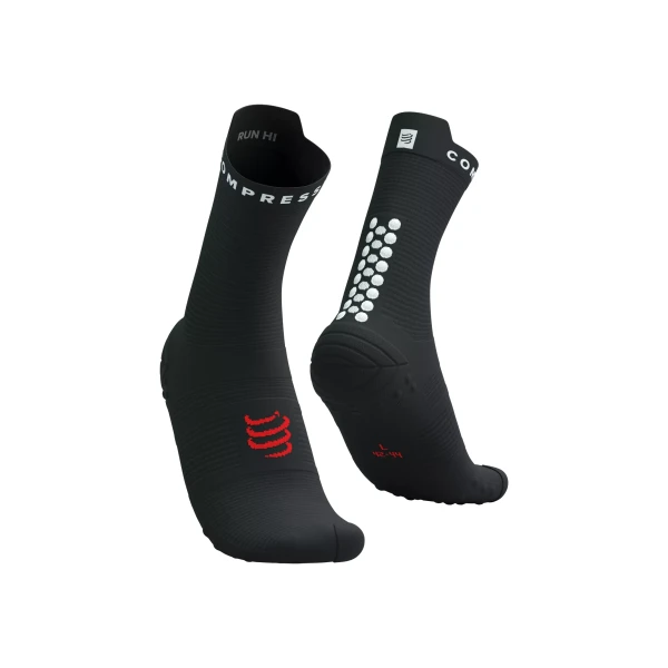 Compressport PRO RACING Κάλτσες V4.0 RUN HIGH BLACK/WHITE